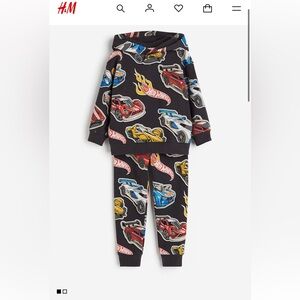 H&M hot wheels sweatsuit 5T